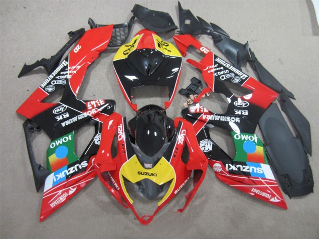 Carenado Moto Suzuki GSXR 600 K6 06-07 - Negro Rojo Amarillo Jomo Carenado Moto Suzuki GSXR 600 K6 06-07 - Negro Rojo Amarillo Jomo