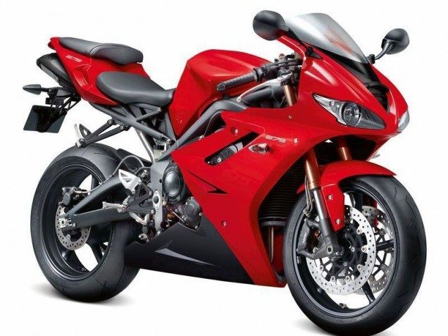 Carenado Moto Triumph Daytona 675 Triple 09-12 - Rojo Negro Carenado Moto Triumph Daytona 675 Triple 09-12 - Rojo Negro