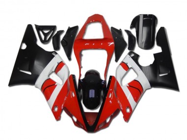 Carenado Moto Yamaha R1 00-01 - Rojo Blanco Negro