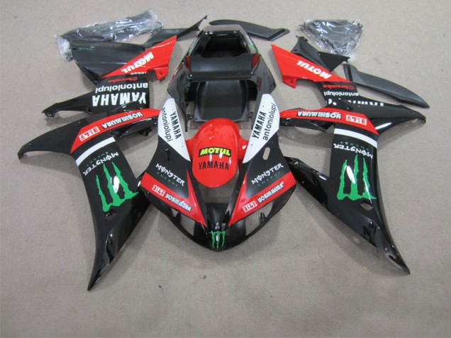 Carenado Moto Yamaha R1 02-03 - Negro Rojo Motul Carenado Moto Yamaha R1 02-03 - Negro Rojo Motul