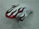 Carenado Moto Yamaha R1 04-06 - Blanco Rojo Llama Carenado Moto Yamaha R1 04-06 - Blanco Rojo Llama
