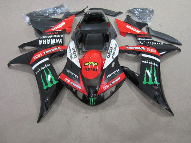 Carenado Moto Yamaha R1 04-06 - Rojo Blanco Negro Motul Carenado Moto Yamaha R1 04-06 - Rojo Blanco Negro Motul