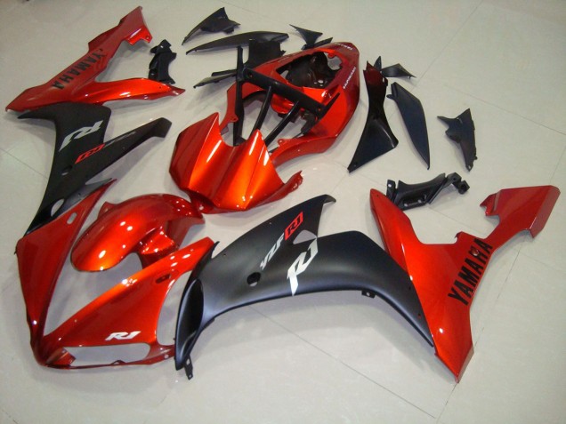 Carenado Moto Yamaha R1 04-06 - Rojo Negro Mate