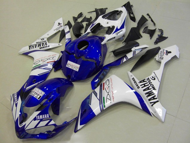 Carenado Moto Yamaha R1 07-08 - Blanco Azul Tri Colour Carenado Moto Yamaha R1 07-08 - Blanco Azul Tri Colour