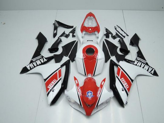 Carenado Moto Yamaha R1 07-08 - Fábrica Rojo Blanco Carenado Moto Yamaha R1 07-08 - Fábrica Rojo Blanco