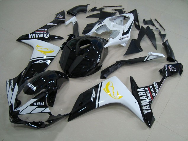 Carenado Moto Yamaha R1 07-08 - Negro Blanco Dolphin Carenado Moto Yamaha R1 07-08 - Negro Blanco Dolphin