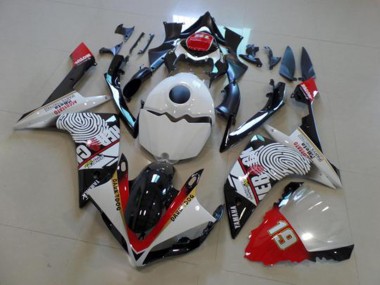 Carenado Moto Yamaha R1 07-08 - Negro Blanco Rojo