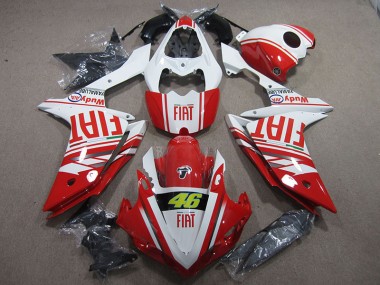 Carenado Moto Yamaha R1 07-08 - Rojo Blanco Fiat 46