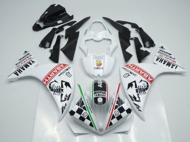 Carenado Moto Yamaha R1 09-11 - Blanco Negro Abrath
