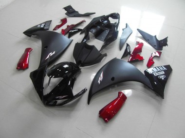 Carenado Moto Yamaha R1 09-11 - Negro Mate Rojo