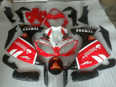 Carenado Moto Yamaha R1 09-11 - Rojo Blanco & Negro Graphic