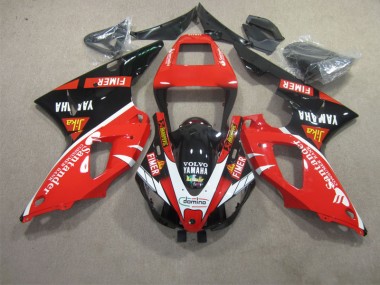 Carenado Moto Yamaha R1 09-11 - Rojo Negro Blanco Santander