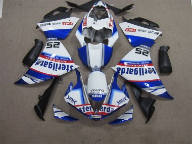 Carenado Moto Yamaha R1 12-14 - Blanco Azul Volvo Sterilgarda 25