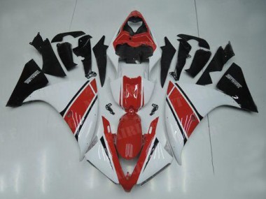 Carenado Moto Yamaha R1 12-14 - Blanco Rojo Negro