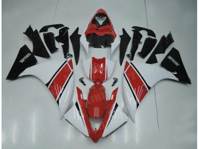 Carenado Moto Yamaha R1 12-14 - Blanco Rojo Negro Carenado Moto Yamaha R1 12-14 - Blanco Rojo Negro