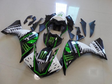 Carenado Moto Yamaha R1 12-14 - Blanco Verde Big Monster