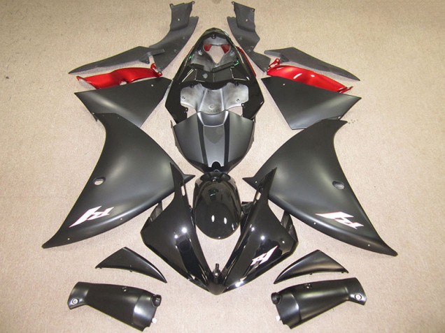 Carenado Moto Yamaha R1 12-14 - Negro Blanco Calcomanía Carenado Moto Yamaha R1 12-14 - Negro Blanco Calcomanía