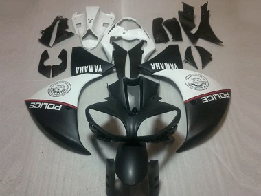 Carenado Moto Yamaha R1 12-14 - Negro Mate Blanco