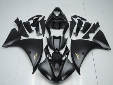 Carenado Moto Yamaha R1 12-14 - Negro Mate Pegatinas