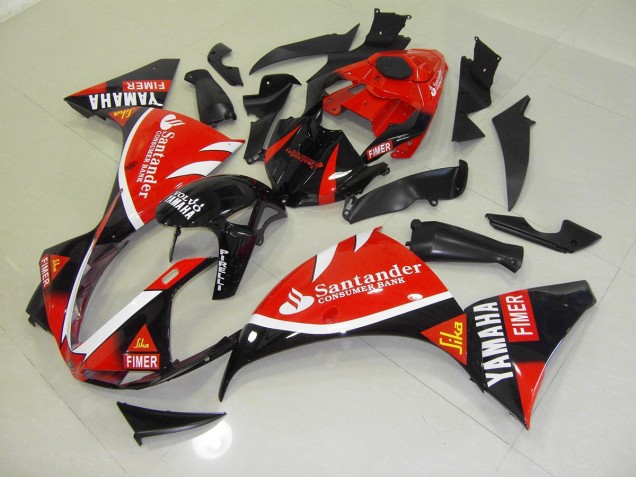 Carenado Moto Yamaha R1 12-14 - Rojo Negro Santander Carenado Moto Yamaha R1 12-14 - Rojo Negro Santander