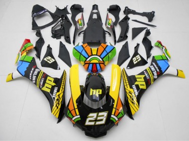 Carenado Moto Yamaha R1 15-19 - Amarillo Negro 23