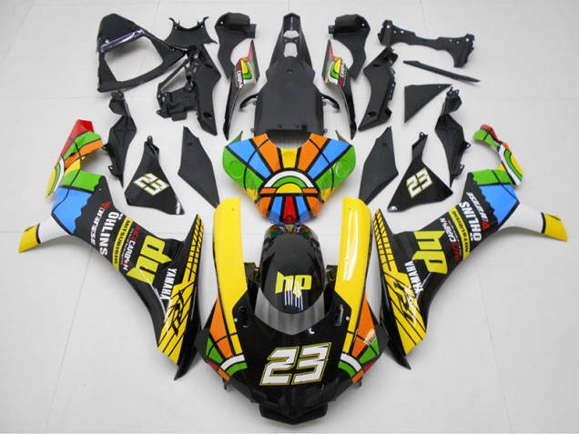 Carenado Moto Yamaha R1 15-19 - Amarillo Negro 23 Carenado Moto Yamaha R1 15-19 - Amarillo Negro 23