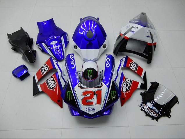 Carenado Moto Yamaha R1 15-19 - Azul Rojo KGN 21 Carenado Moto Yamaha R1 15-19 - Azul Rojo KGN 21