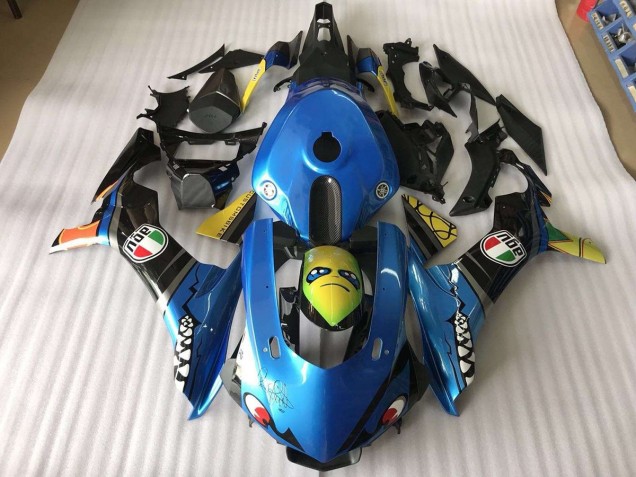 Carenado Moto Yamaha R1 15-19 - Azul Tiburón Carenado Moto Yamaha R1 15-19 - Azul Tiburón