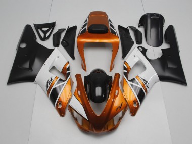 Carenado Moto Yamaha R1 98-99 - Oro Blanco Negro