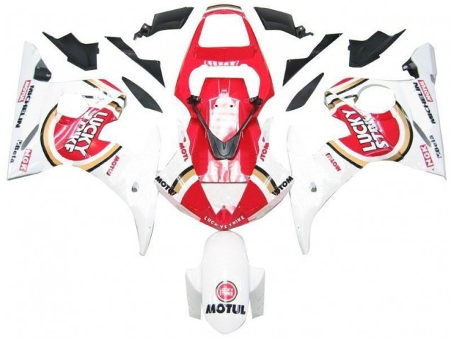 Carenado Moto Yamaha R6 03-05 - Blanco Rojo Lucky Strike Carenado Moto Yamaha R6 03-05 - Blanco Rojo Lucky Strike