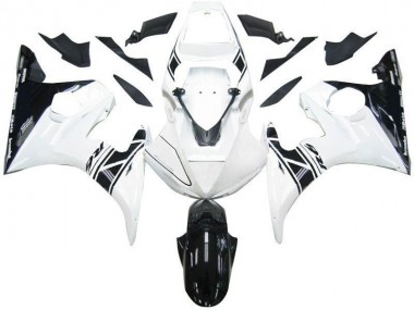 Carenado Moto Yamaha R6 03-05 - Negro Blanco Tribal