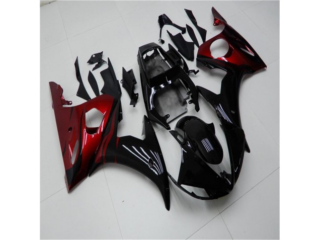 Carenado Moto Yamaha R6 03-05 - Negro Rojo Carenado Moto Yamaha R6 03-05 - Negro Rojo