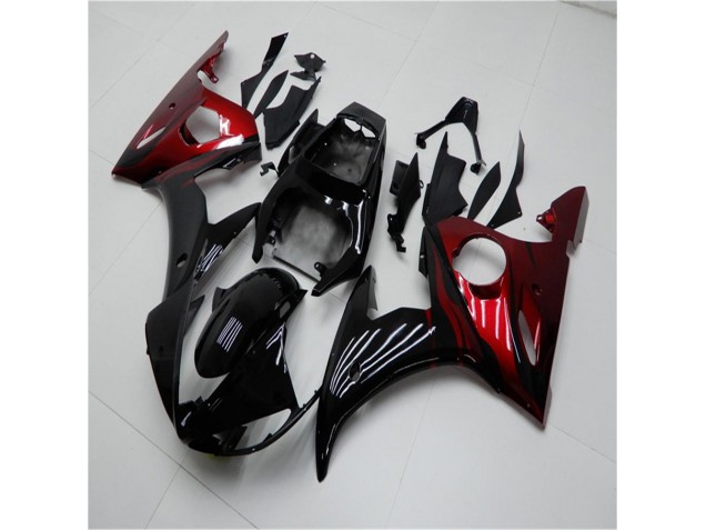 Carenado Moto Yamaha R6 03-05 - Negro Rojo Carenado Moto Yamaha R6 03-05 - Negro Rojo
