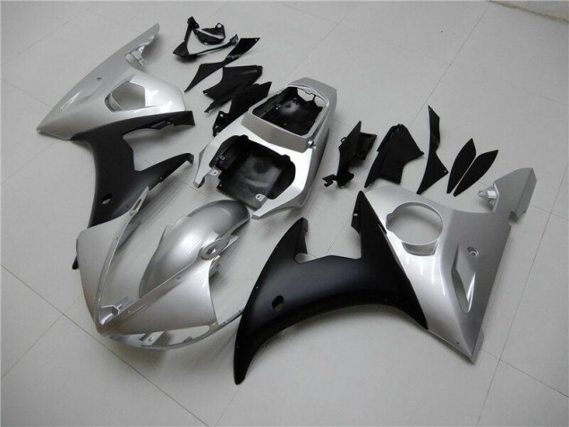 Carenado Moto Yamaha R6 03-05 - Plata Negro Carenado Moto Yamaha R6 03-05 - Plata Negro