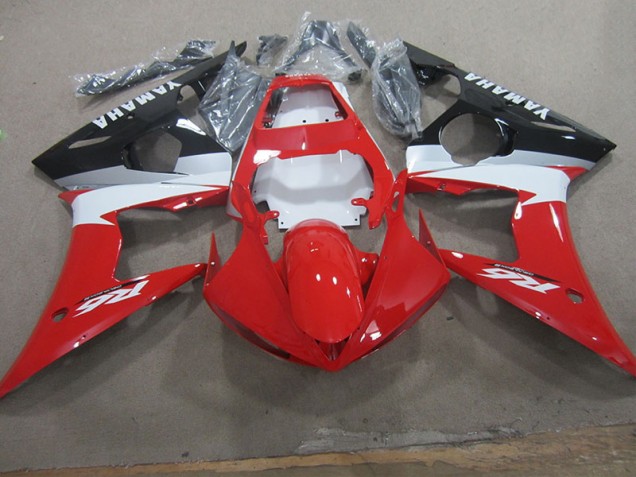 Carenado Moto Yamaha R6 03-05 - Rojo Blanco Calcomanía