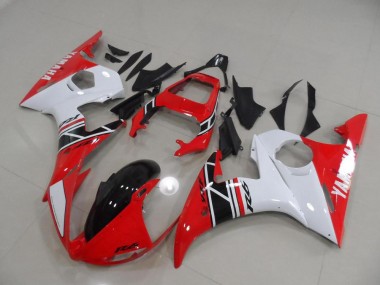Carenado Moto Yamaha R6 03-05 - Rojo & Blanco & Negro