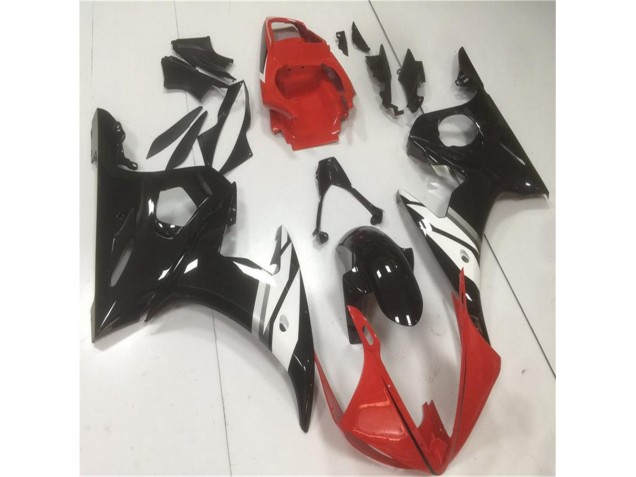 Carenado Moto Yamaha R6 03-05 - Rojo Negro Blanco Carenado Moto Yamaha R6 03-05 - Rojo Negro Blanco