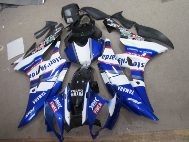 Carenado Moto Yamaha R6 06-07 - Blanco Azul Sterilgarda Volvo Carenado Moto Yamaha R6 06-07 - Blanco Azul Sterilgarda Volvo