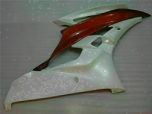 Carenado Moto Yamaha R6 06-07 - Blanco Marrón Carenado Moto Yamaha R6 06-07 - Blanco Marrón