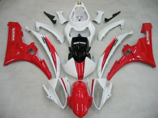 Carenado Moto Yamaha R6 06-07 - Blanco Rojo Michelin Carenado Moto Yamaha R6 06-07 - Blanco Rojo Michelin