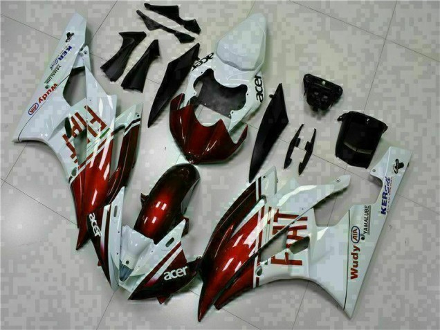 Carenado Moto Yamaha R6 06-07 - Marrón Blanco Carenado Moto Yamaha R6 06-07 - Marrón Blanco