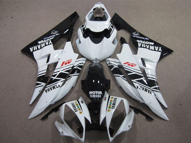 Carenado Moto Yamaha R6 06-07 - Negro Blanco Motul Carenado Moto Yamaha R6 06-07 - Negro Blanco Motul