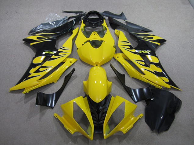 Carenado Moto Yamaha R6 08-16 - Amarillo Negro Llama Carenado Moto Yamaha R6 08-16 - Amarillo Negro Llama