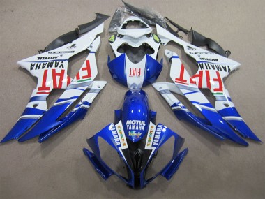 Carenado Moto Yamaha R6 08-16 - Azul Blanco Motul Rojo Fiat