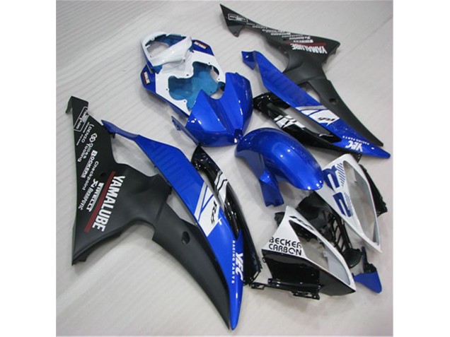 Carenado Moto Yamaha R6 08-16 - Blanco Azul Negro Carenado Moto Yamaha R6 08-16 - Blanco Azul Negro