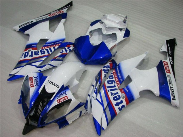 Carenado Moto Yamaha R6 08-16 - Blanco Azul Sterilgarda Volvo Carenado Moto Yamaha R6 08-16 - Blanco Azul Sterilgarda Volvo