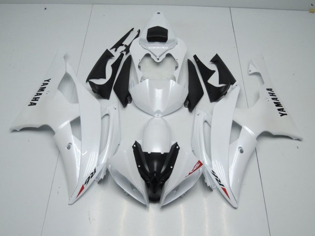 Carenado Moto Yamaha R6 08-16 - Blanco Perla & Rojo Pegatinas Carenado Moto Yamaha R6 08-16 - Blanco Perla & Rojo Pegatinas