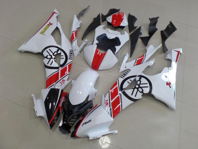 Carenado Moto Yamaha R6 08-16 - Blanco con Big Yamaha Logo Carenado Moto Yamaha R6 08-16 - Blanco con Big Yamaha Logo