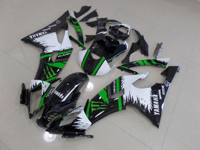 Carenado Moto Yamaha R6 08-16 - Especial Blanco Verde Monster Carenado Moto Yamaha R6 08-16 - Especial Blanco Verde Monster