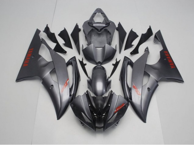 Carenado Moto Yamaha R6 08-16 - Negro Mate Gris Carenado Moto Yamaha R6 08-16 - Negro Mate Gris